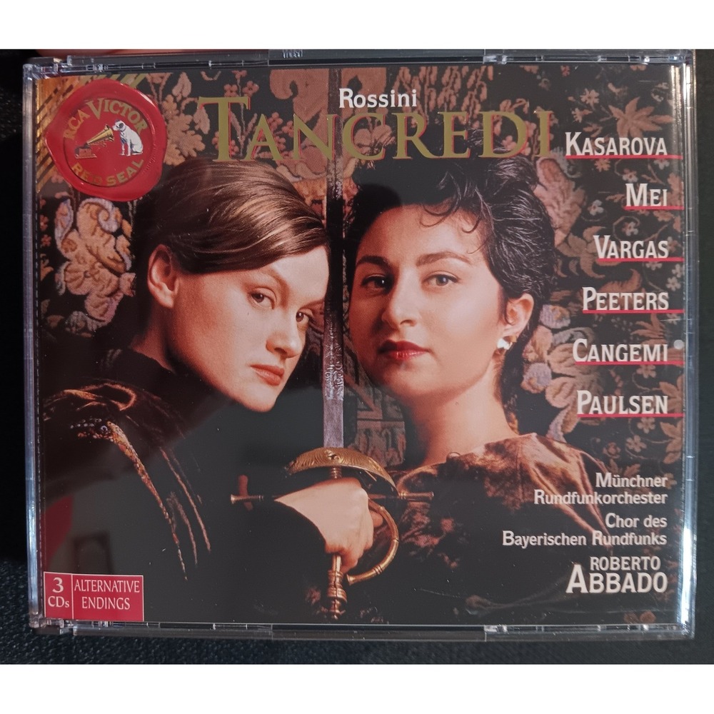 Rossini Tancredi 3 CD Set Roberto Abbado Kasarova Mei RCA Red Seal 09026-68349-2